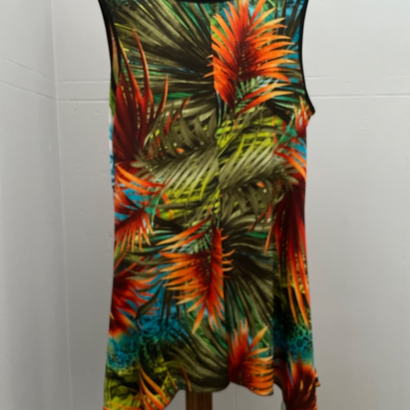 Gitane made in Canada, hawaïien print, tunic/dress, size medium, mini length - Picture 5 of 9